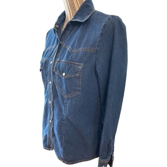 JPR Baggage, Western Style Denim Shirt, Snap Buttons, Excellent Condition - Picture 3 of 4